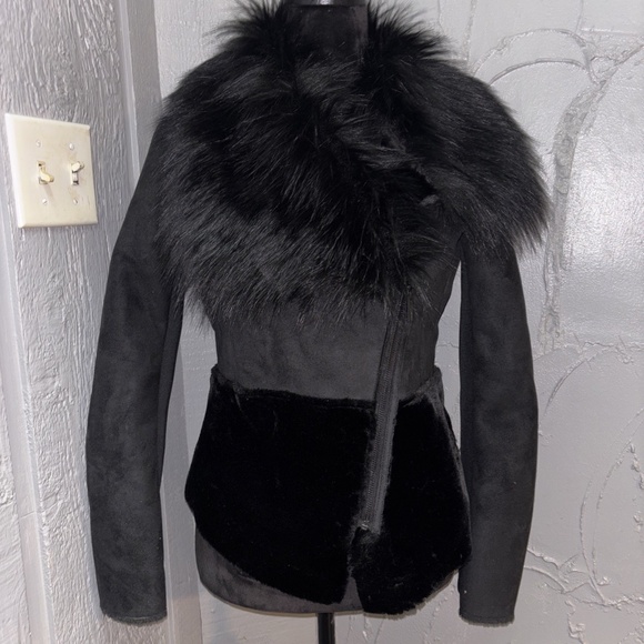 Pamela Dennis faux Fur jacket short coat Size M - Picture 1 of 8